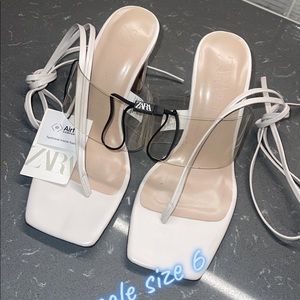 Brand new Zara white shoes